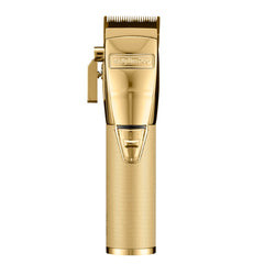 BaBylissPRO GOLDFX+ all-metal housing delivers durable, premium barbering feel.