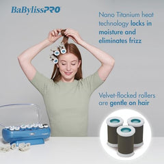 BaBylissPRO nano titanium ceramic cores deliver even heat for smoother results.