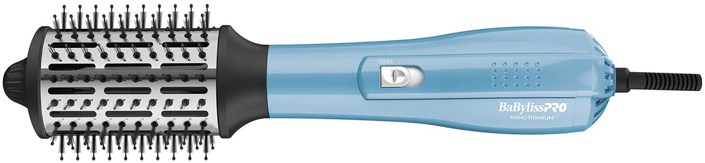 BaBylissPRO Nano Titanium oval ionic hot air brush creates smooth at-home blowouts.