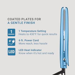 BaBylissPRO Nano Titanium plates provide even heat for smoother styling