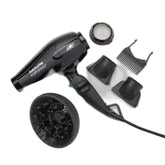 BaBylissPRO Portofino dryer front view, ergonomic design for professional styling
