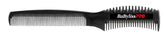 BaBylissPRO texturizing comb front view highlights durable, texture-ready design