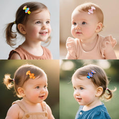 Lazo Babymatch azul de 1,6 pulgadas, clip seguro para bebé
