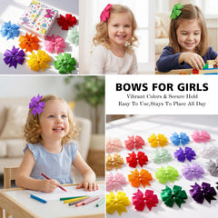 Babymatch variedad de colores lazos grosgrain, opción perfecta para conjuntos.