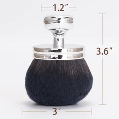 Babysheep self-tanner brush in action for streak-free application.