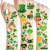 Backtopeia tatuajes temporales de San Patricio, paquete de 8 hojas, ideal para fiestas.
