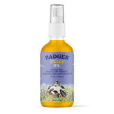 Badger Aceite barriga para embarazo: botella visible, hidrata la piel durante el embarazo.