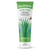 Gel de aloe vera de Badger frente de botella, alivio suave para piel sensible