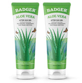 Badger Aloe Vera Gel frente: alivio suave para piel sensible y fresca.