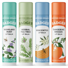 Bálsamo labial orgánico Badger, ingredientes clave que nutren y protegen