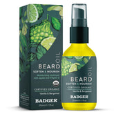 Badger Beard Oil bottle pour enables quick, mess-free application.