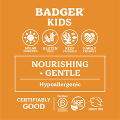 Badger Kids Mineral Sunscreen Cream SPF 40, scent of tangerine vanilla