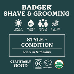 Badger pomada con fragancia sutil masculina, aroma agradable sin exceso.