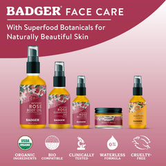 Badger Rose Beauty Balm protege la piel con ceras naturales y antioxidantes.