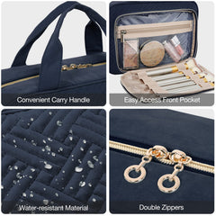 BAGSMART 360-degree swivel hook for versatile hanging options.