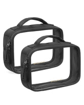 BAGSMART clear TSA-approved toiletry bag 2-pack for quick security checks.