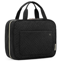 BAGSMART large toiletry bag with 360-degree swivel hook for easy hanging on trips.