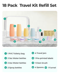 BAGSMART leak-proof bottles design helps prevent spills