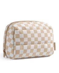 BAGSMART makeup bag wide opening for quick access to cosmetics