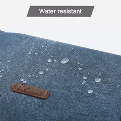 BAGSMART Toiletry Bag canvas with sturdy handle for durable carrying.