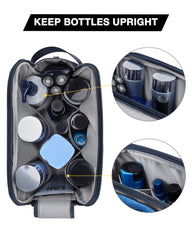 BAGSMART interior with elastic straps keeps bottles upright during travel