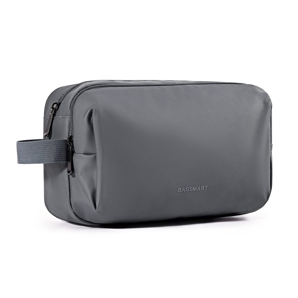 BAGSMART Toiletry Bag for Men front view, compact and travel ready.