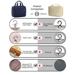 BAGSMART Toiletry Bag water-resistant fabric protecting belongings from spills
