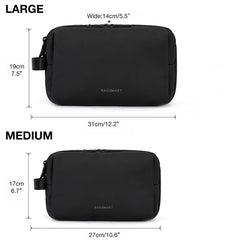 BAGSMART travel organizer dopp kit, water-resistant to guard against splashes during travel.