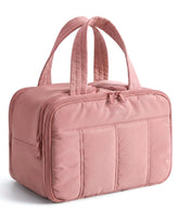 BAGSMART travel toiletry bag front pocket offers quick-access storage for essential items.
