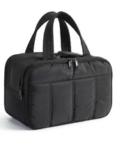 BAGSMART travel toiletry bag front pocket with mesh pockets for organized access.