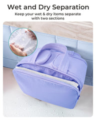 BAGSMART front pocket is waterproof for easy cleaning.