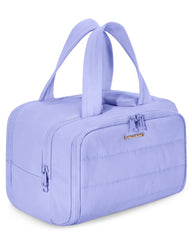 BAGSMART travel toiletry bag full opening for easy access and organization.