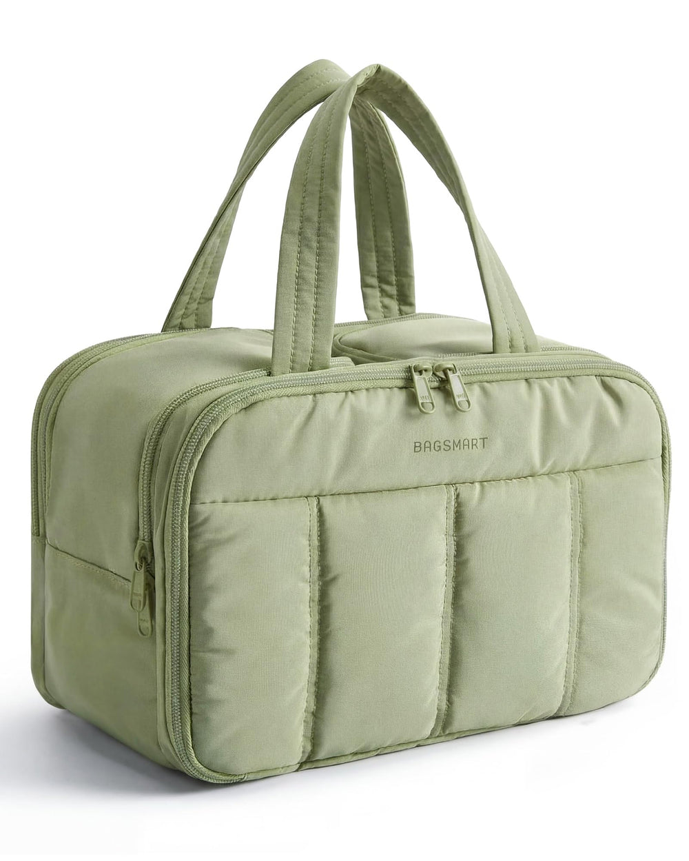 BAGSMART travel toiletry bag with handle for easy carrying