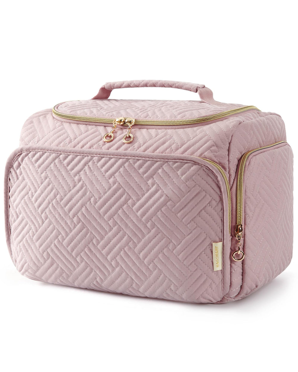 BAGSMART travel toiletry bag large capacity with wide opening for easy packing