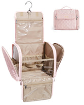 BAGSMART travel toiletry bag main compartment for cosmetics and toiletries.