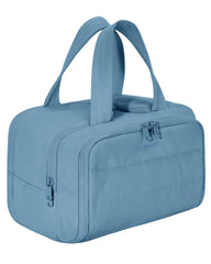 BAGSMART Travel Toiletry Bag Puffy front view shows large capacity for essentials