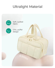 BAGSMART soft handle detail provides comfortable carry during travels.