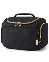 BAGSMART Travel Toiletry Bag shows wide-open layout for quick access to essentials.