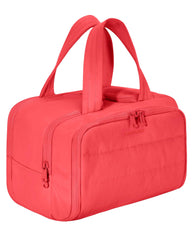 BAGSMART travel toiletry bag with wide opening for easy access to essentials.