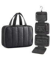 BAGSMART travel toiletry bag with hanging hook for easy access and organization