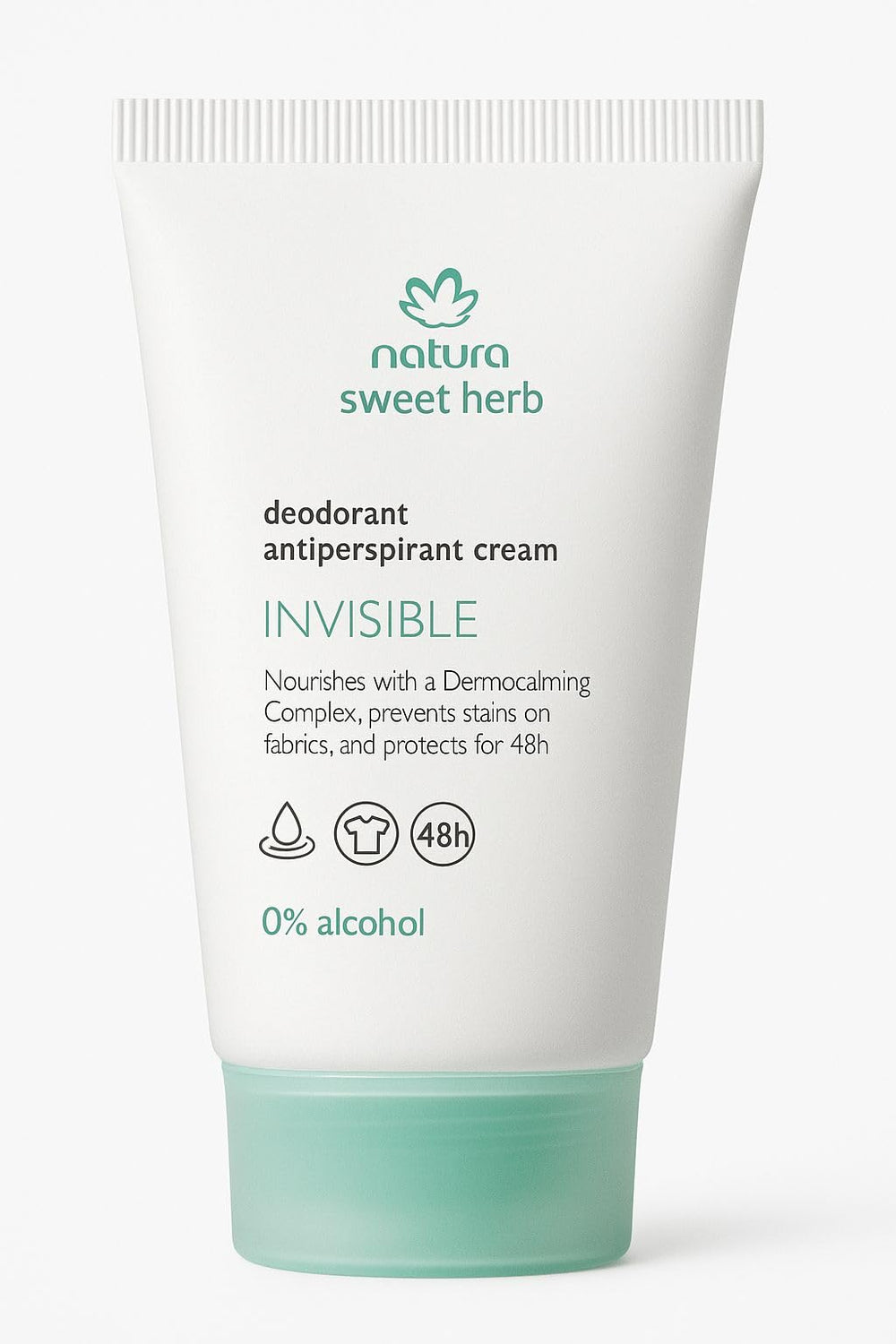 Desodorante invisible de Bagues Natura Erva Doce, protección de 48 horas sin manchas en ropa