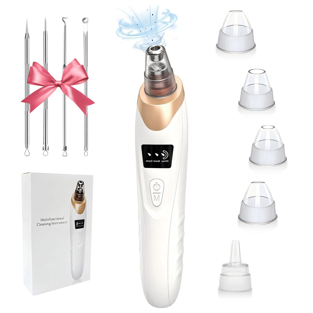 BAIIKO Blackhead Remover Vacuum front view, sleek design for gentle pore cleansing.