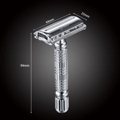 BAILI rust-proof zinc alloy razor body with chrome finish offers lasting durability