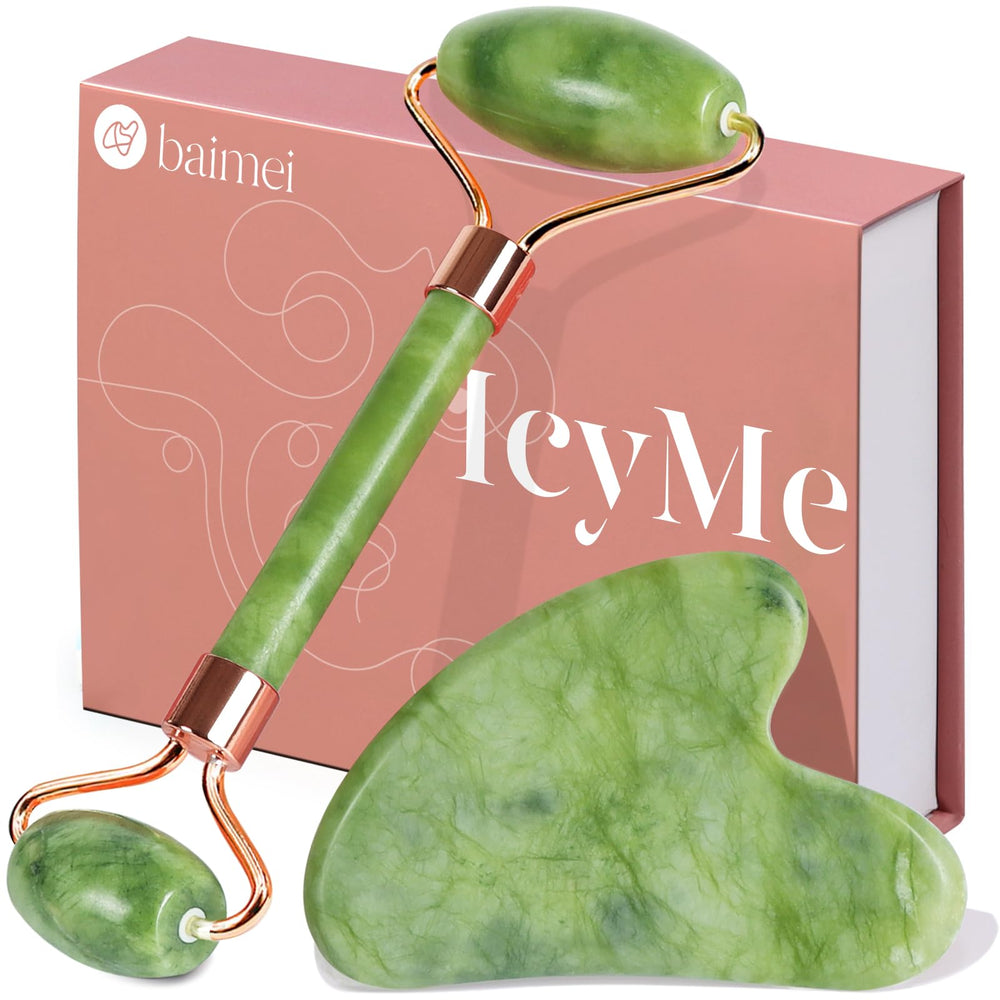 BAIMEI IcyMe gua sha for contouring and jawline sculpting.