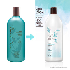 Bain de Terre Jasmine Shampoo label highlights fragrance and color-safe care.