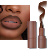 BAISEN DIARY gradient lip liner and lipstick in Coffee Bean with cone tip for precise contour.