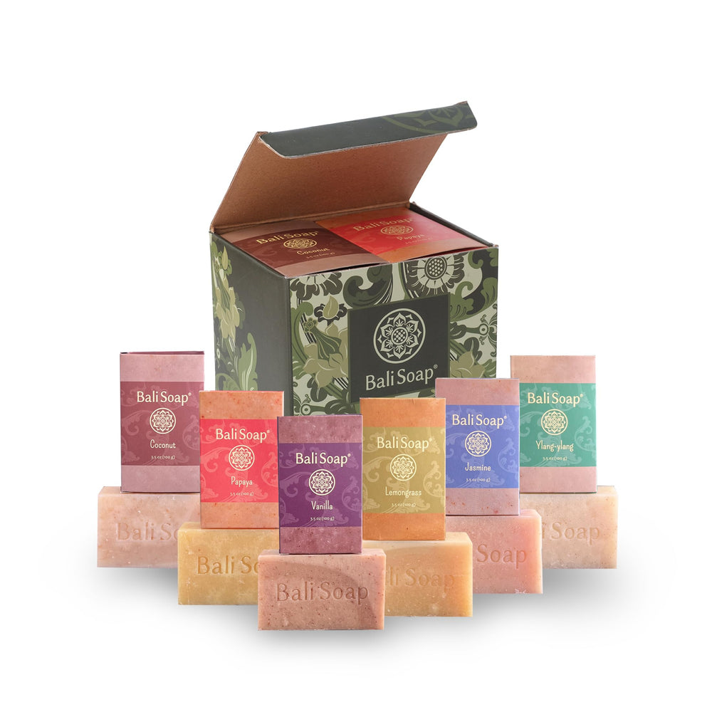 Bali Soap set regalo jabones naturales premium, ideal para regalo y spa en casa.