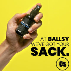 Ballsy spray sin sulfatos ni parabenos para el cuidado diario.