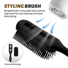 BALON styling brush helping with smooth shaping while blow-drying.
