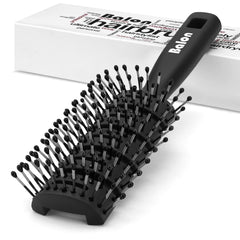 Balon hair brush with vented back speeds up drying for busy mornings.
